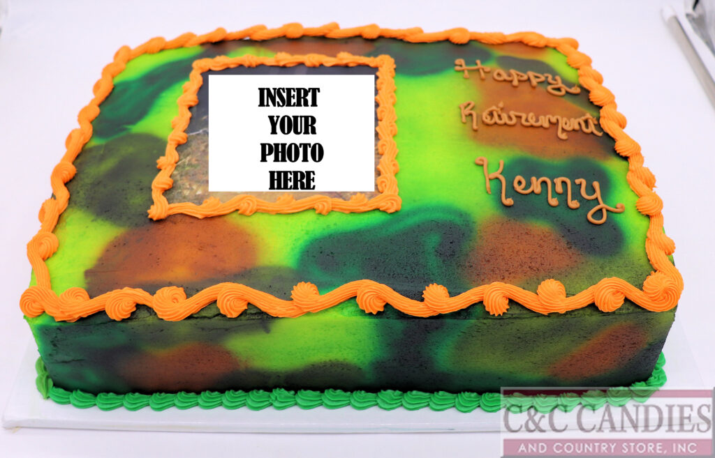 Camo Airbrush - Sheet Cake