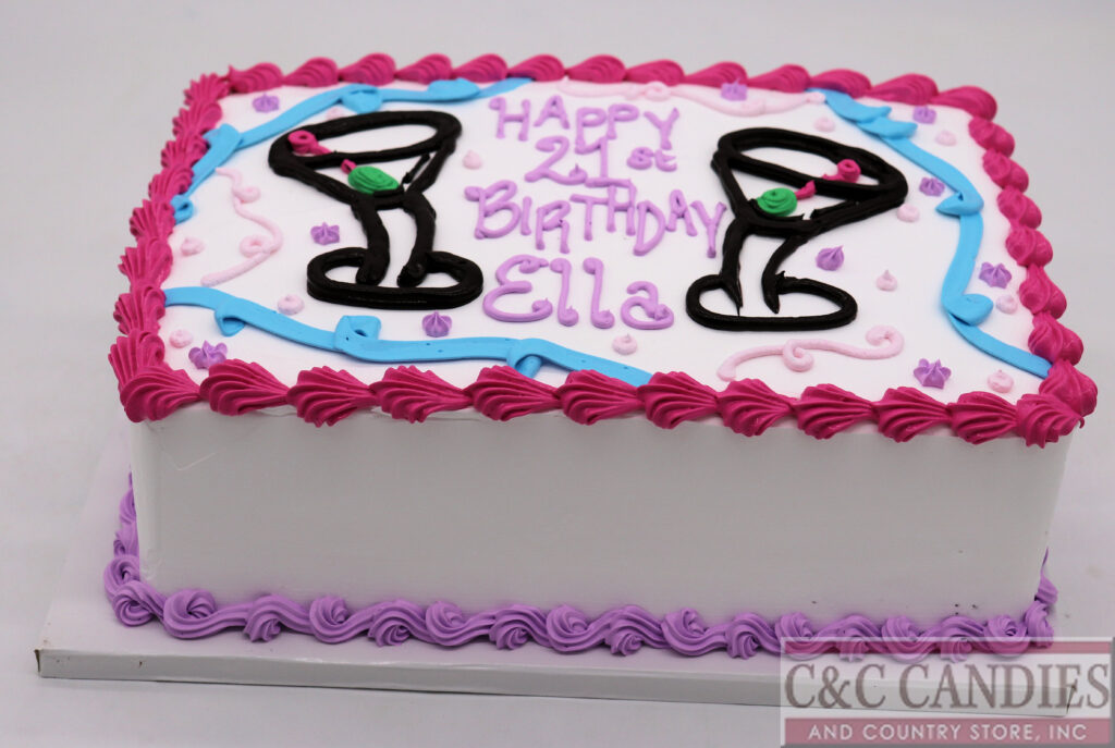 Martini Cheers - Sheet Cake