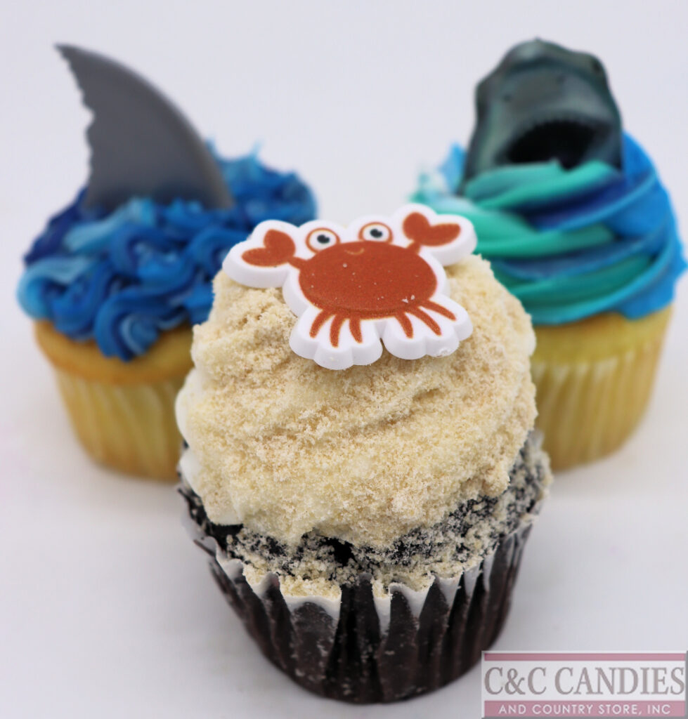 Beach Themed Cupcakes