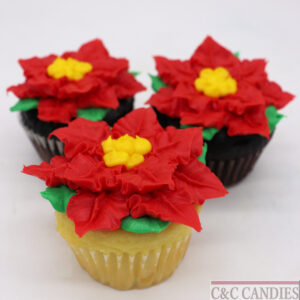 Poinsettia Cupcakes