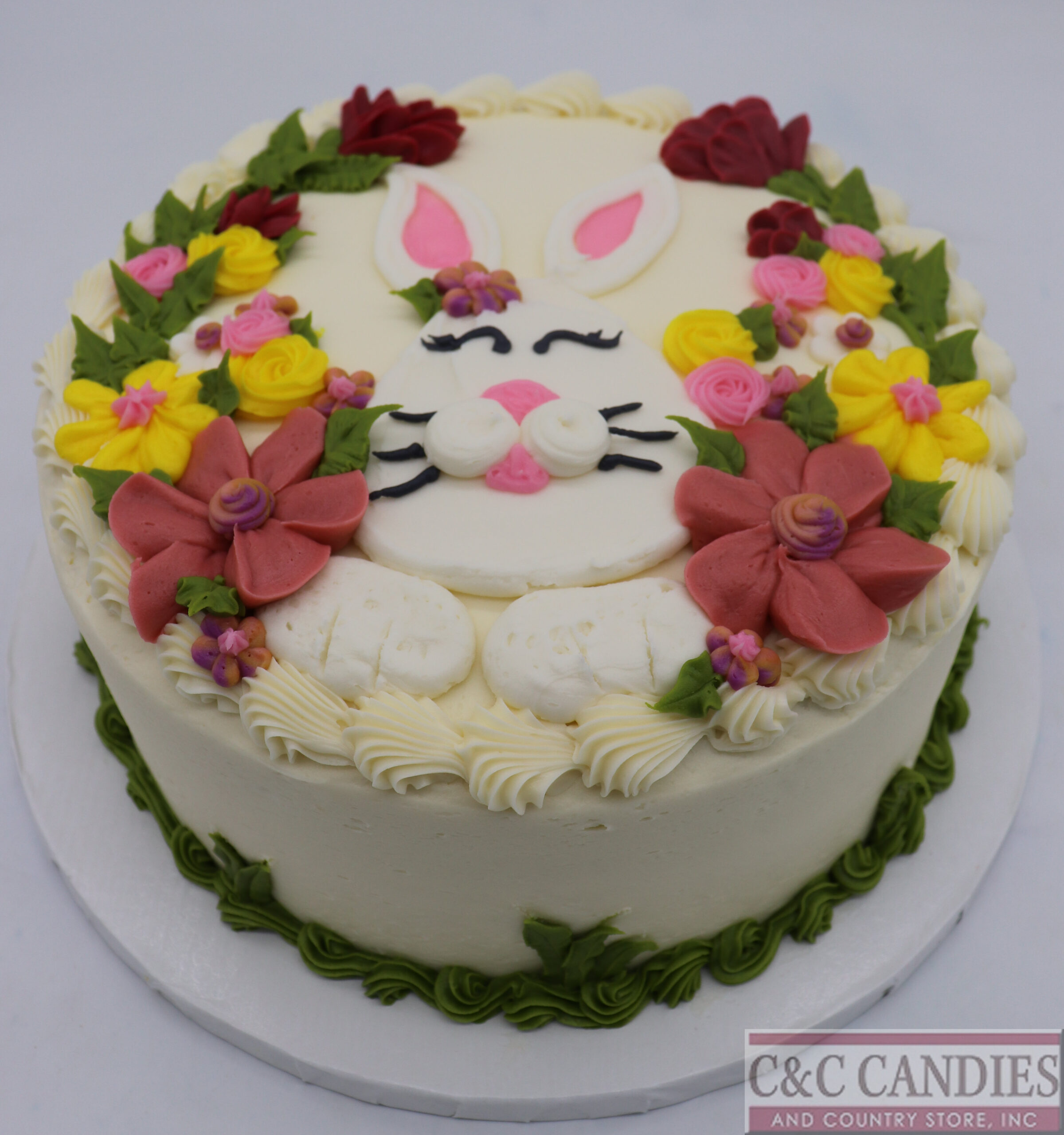 Bunny in Bloom - Round Cake - Image 2