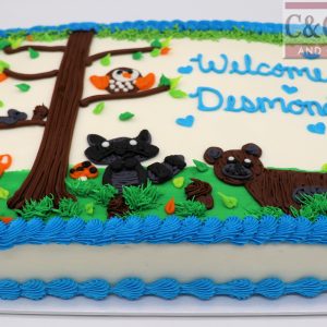 Forest Critters - Sheet Cake
