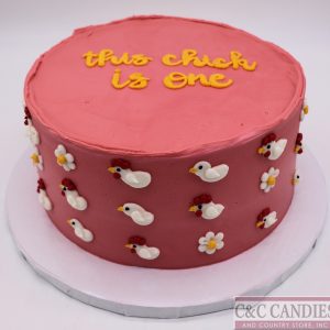 This Chick Is One - Round Cake
