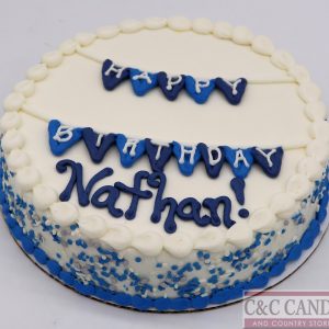 Pennant Party Round Cake