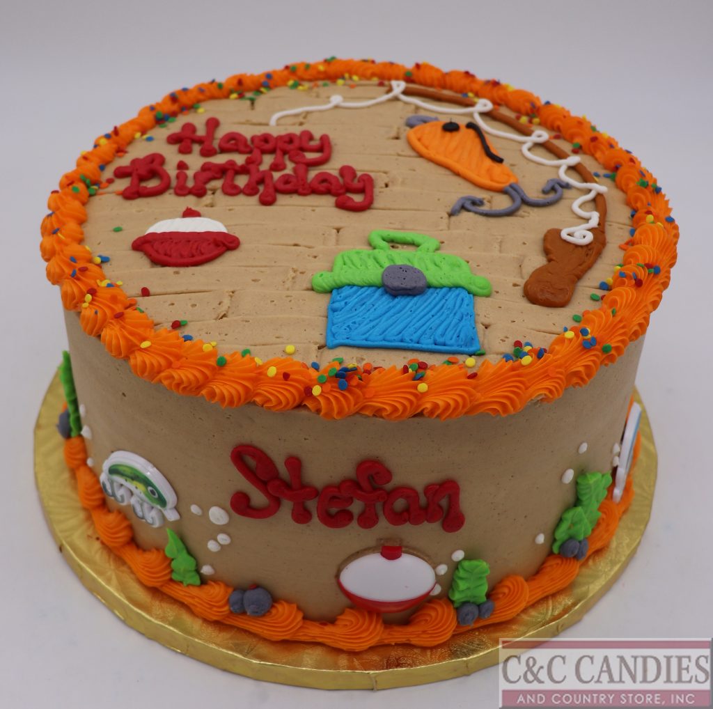 Rod & Reel Round Cake