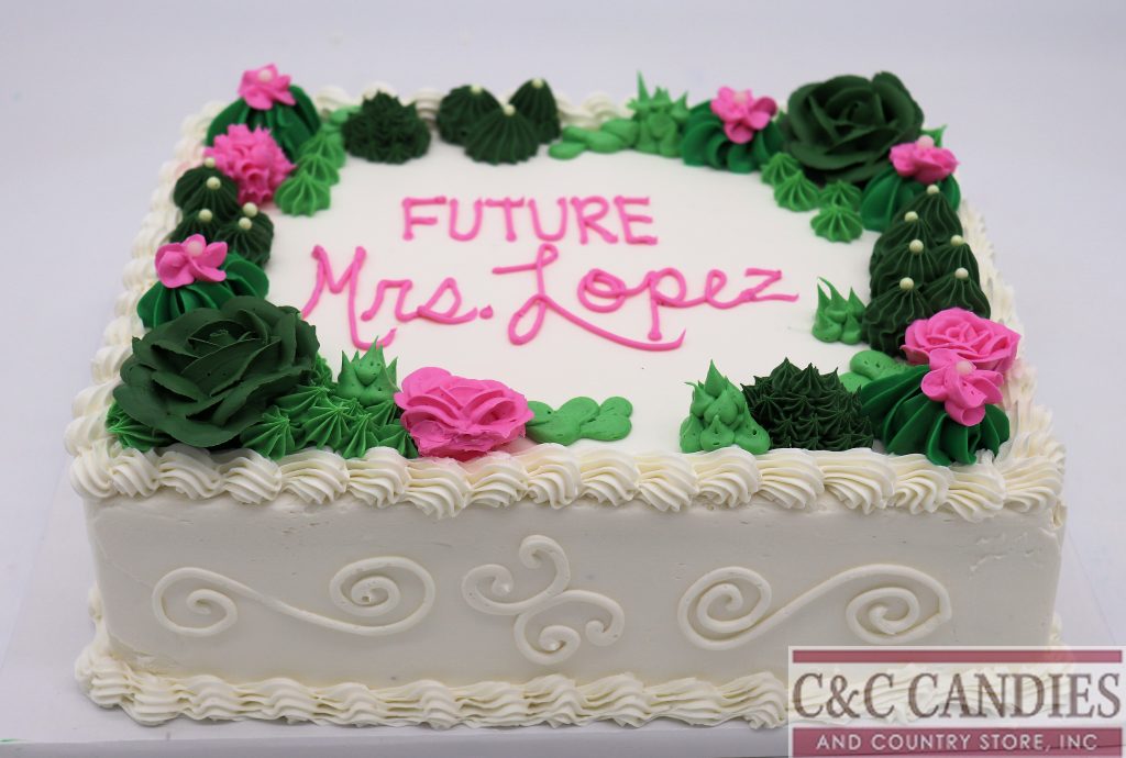 Succulent Celebration Sheet Cake