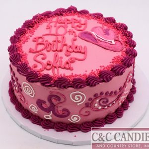 Cowgirl Glam Round Cake