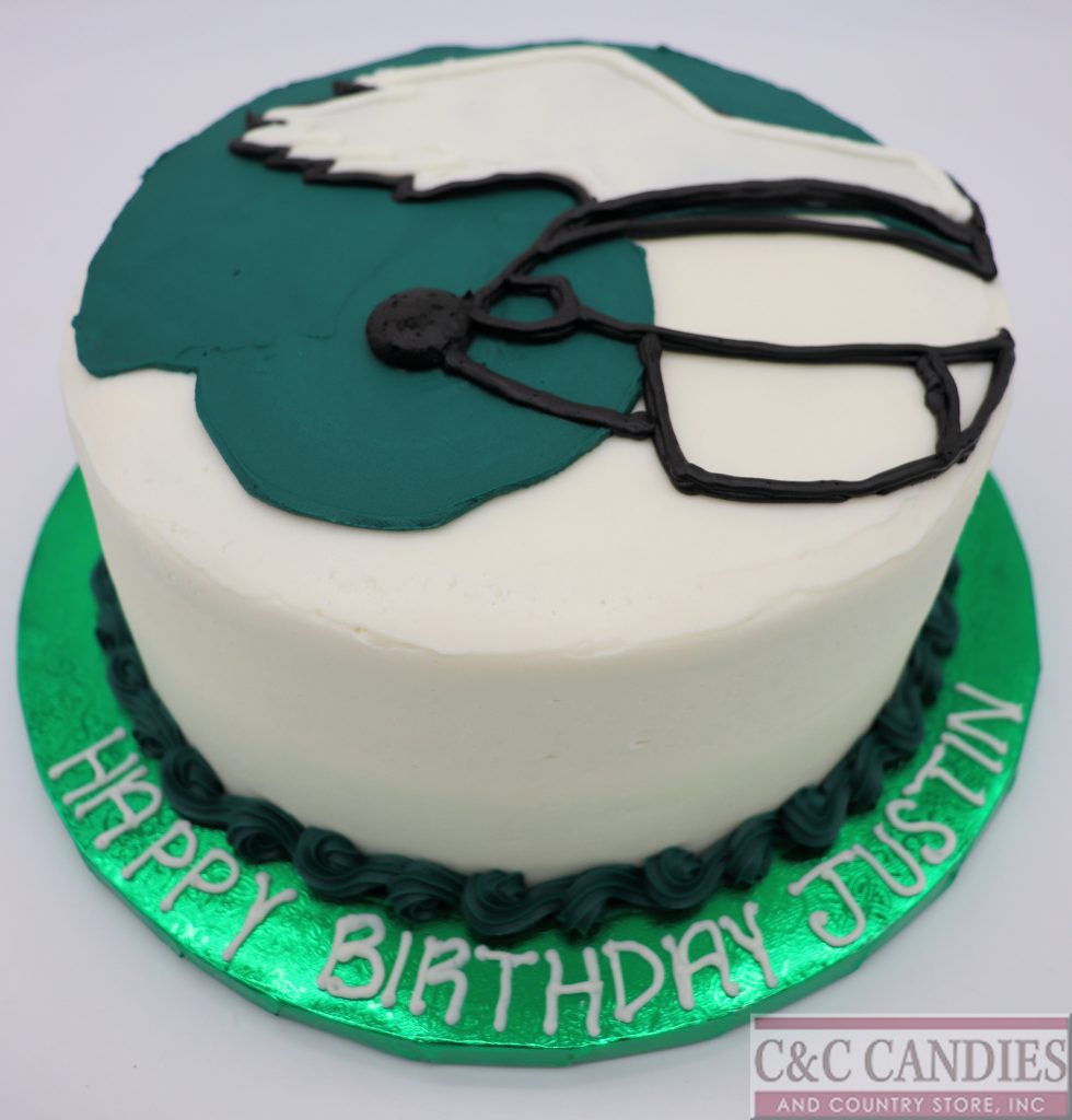 Eagles Helmet Cake