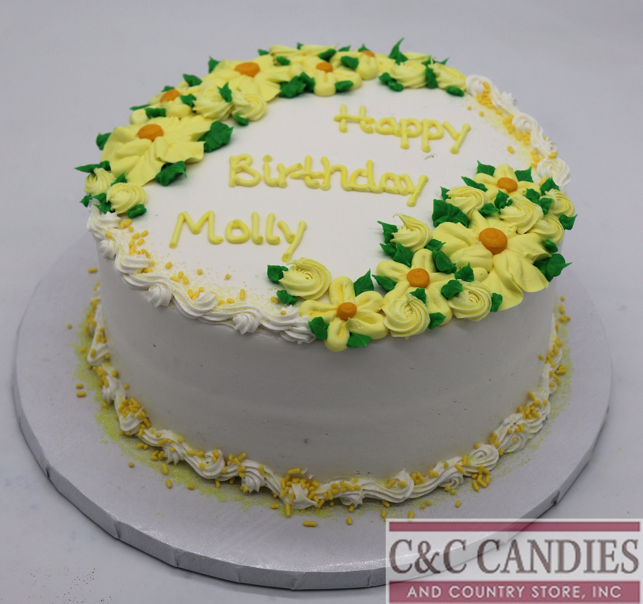 Garden Blossom Round Cake - Image 2