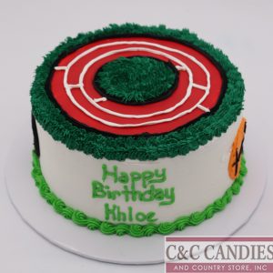 Track Star Round Cake