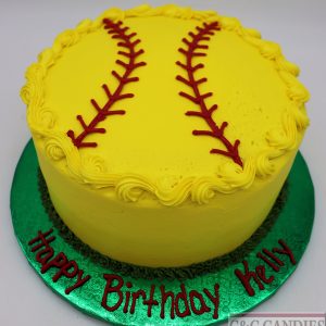 Softball Star Round Cake
