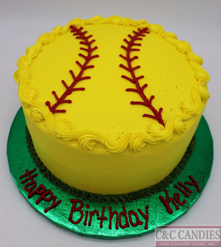 Softball Star Round Cake