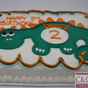 Dino Stomp Sheet Cake