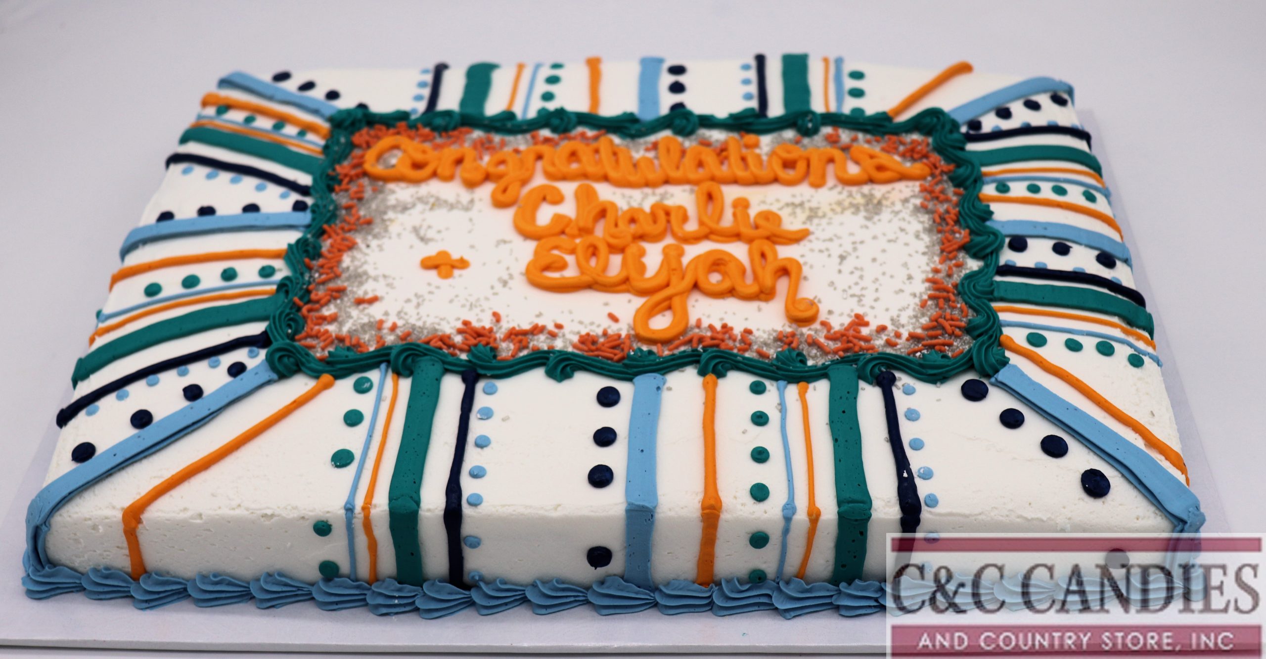 Celebration Rays Sheet Cake - Image 2