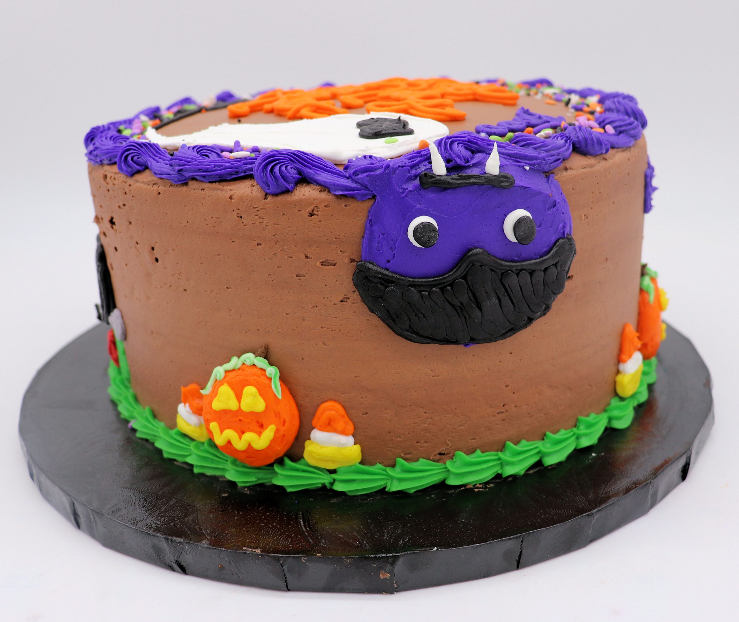 Creepy Crawly Pumpkin Patch Round Cake - Image 3