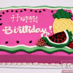 Fruit Fiesta Sheet Cake