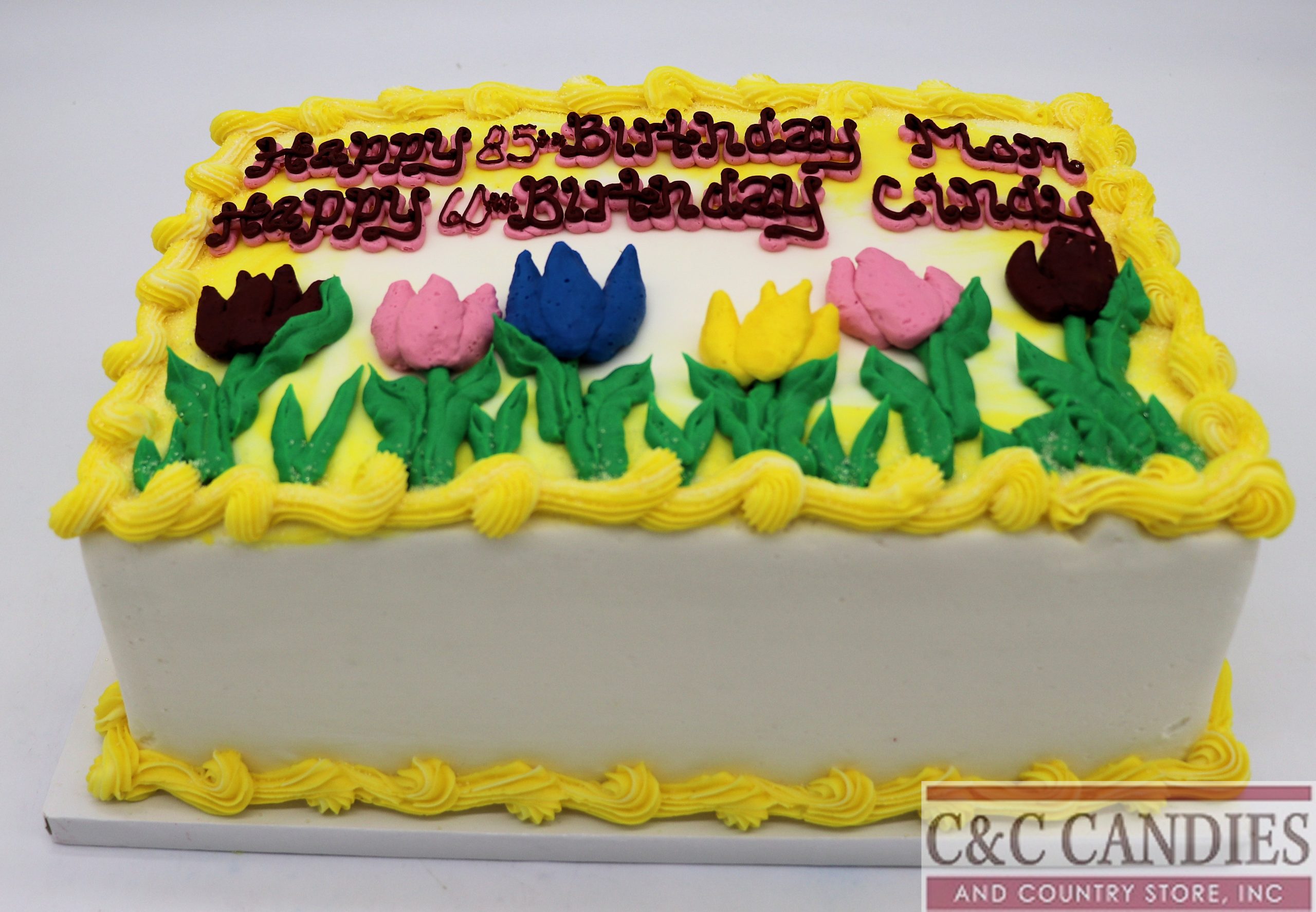 Tulip Time Sheet Cake