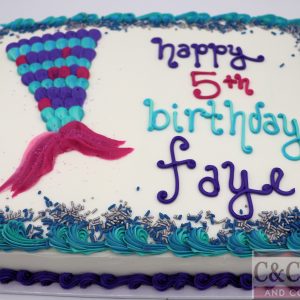 Mermaid Splash Sheet Cake