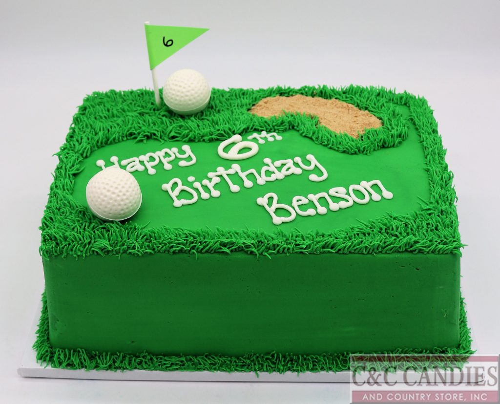 Tee Time Sheet Cake