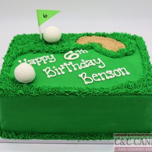 Tee Time Sheet Cake