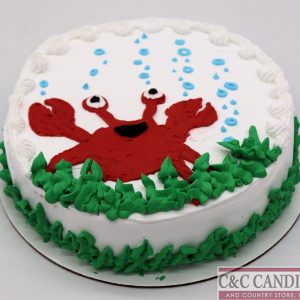 Crabby Celebration Round Cake