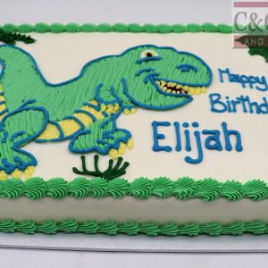 Dino Roar Birthday Sheet Cake