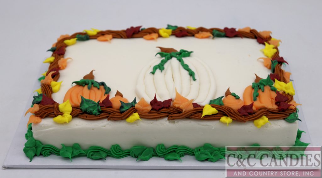 Harvest Pumpkin Patch Sheet Cake