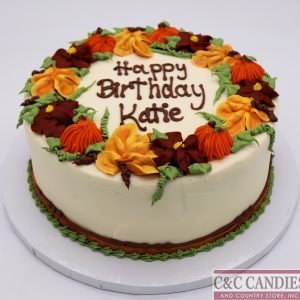 Harvest Wreath Round Cake