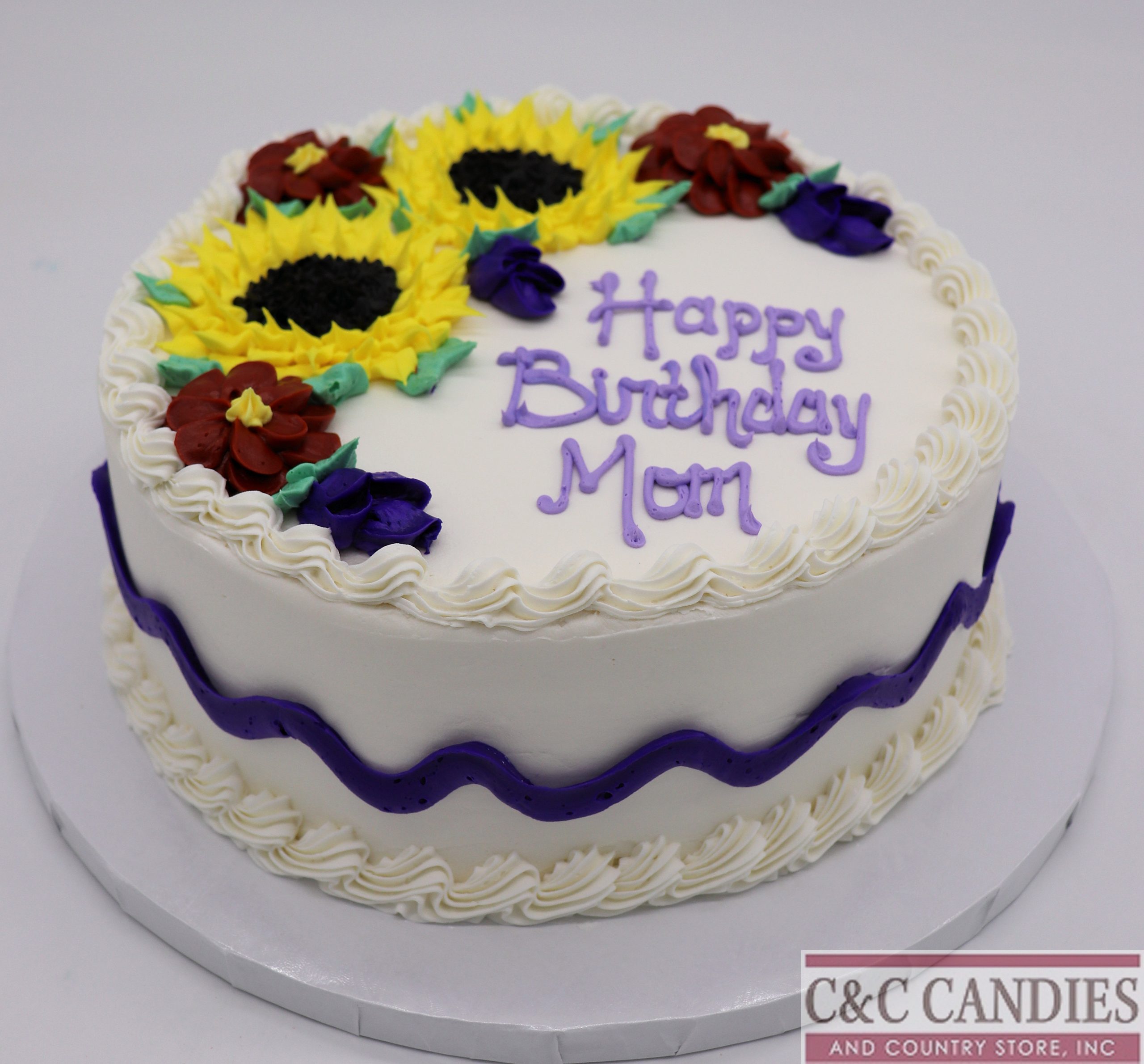 Autumn Bloom Round Cake - Image 4