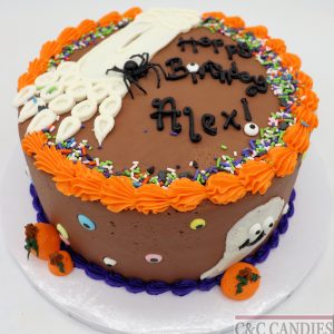 Haunted Sprinkle Bash Round Cake