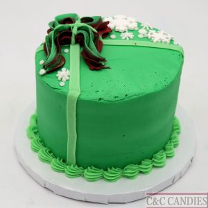 Christmas Gift Wrap Round Cake