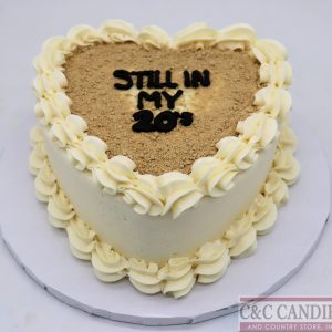 Still In My 20s Heart Cake