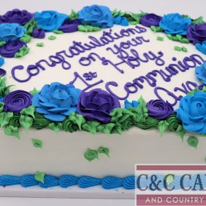 Royal Garden Communion Sheet Cake