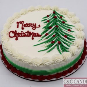 Simple Spruce Round Cake