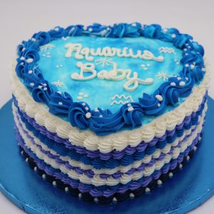 Aquarius Baby Heart Cake