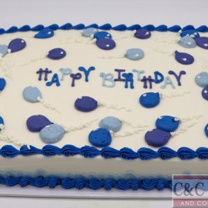 Birthday Balloon Pop Sheet Cake