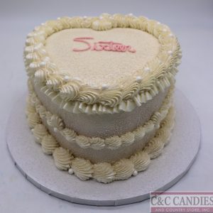 Sweet Sixteen Heart Cake