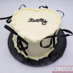 Twentieth & Timeless Heart Cake