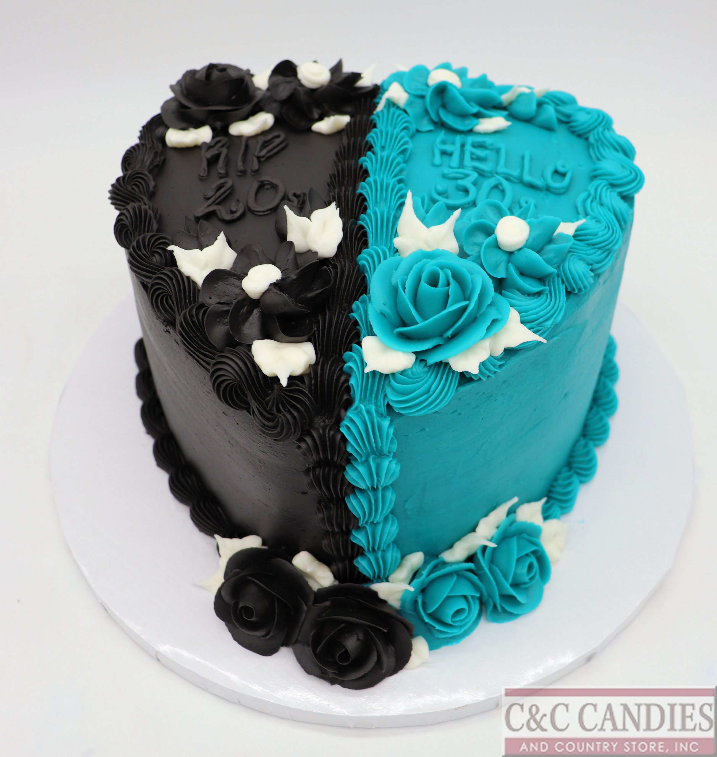 RIP 20s Hello 30s Heart Cake