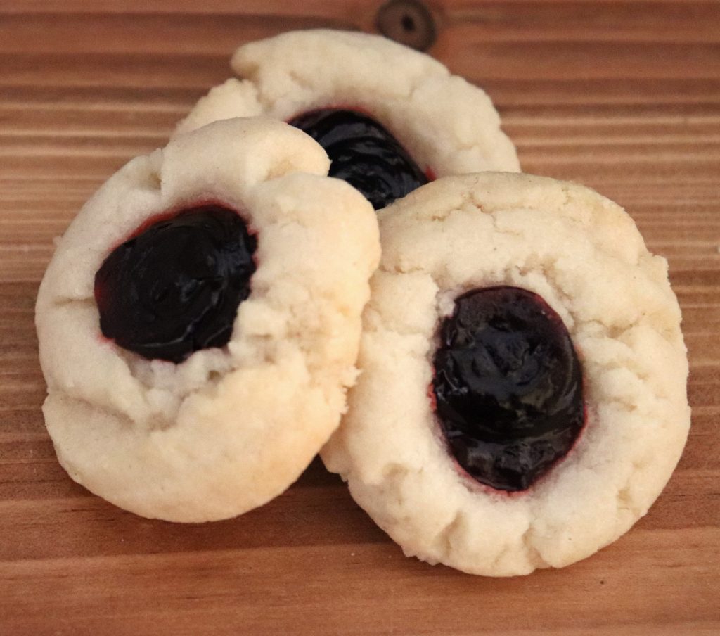 Blueberry Thumbprint Cookies