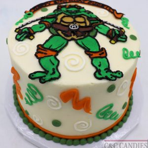 Turtle Power - Round Cake
