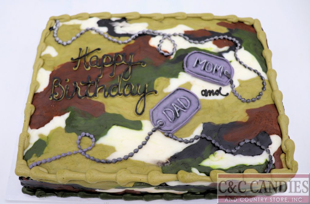 Camo & Courage - Sheet Cake