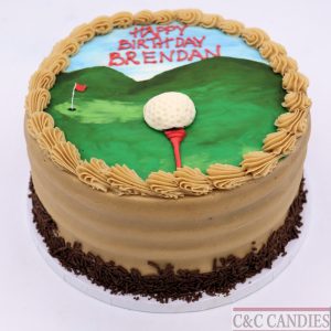 Par-Tee on the Green - Round Cake
