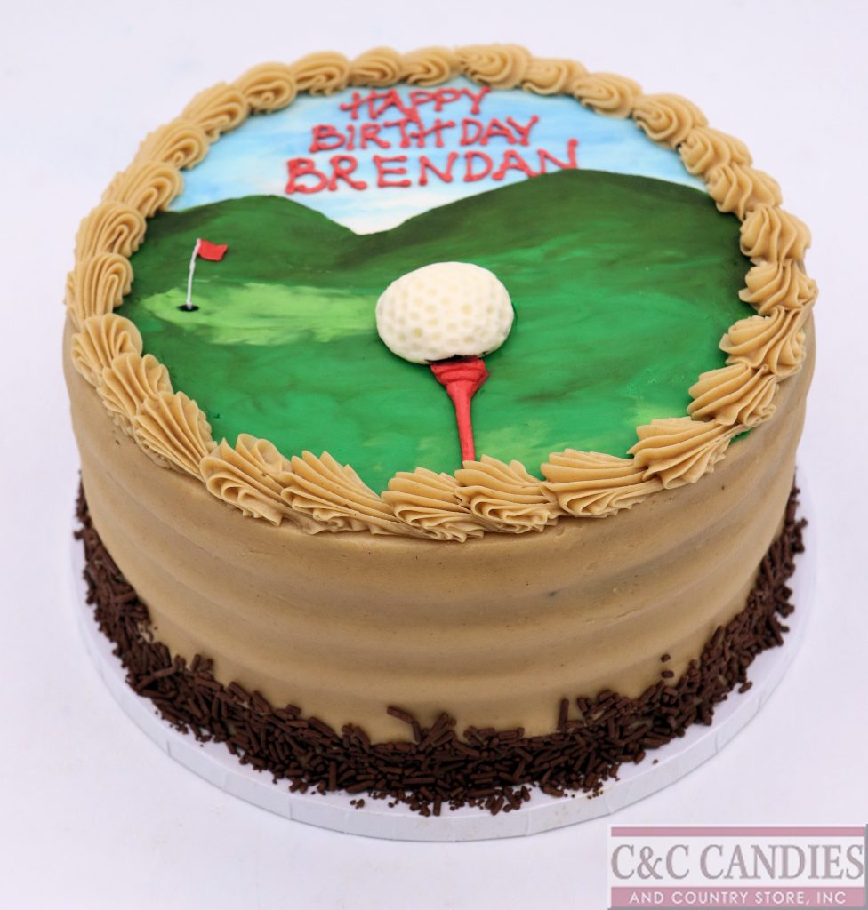 Par-Tee on the Green - Round Cake