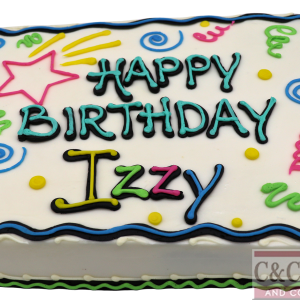 Neon 80s Party Remix - Sheet Cake