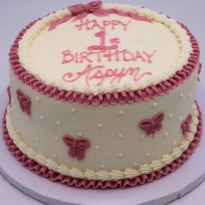 Pretty in Bows Round Cake