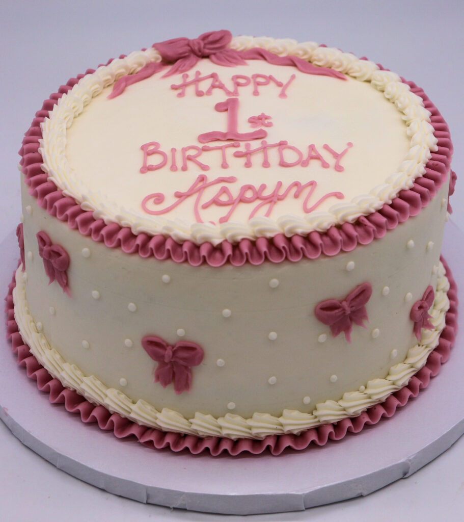 Pretty in Bows Round Cake