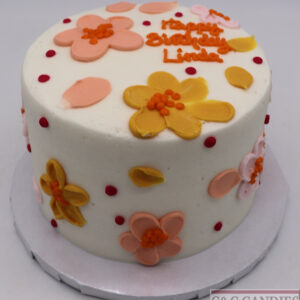 Sunshine Blossoms Round Cake