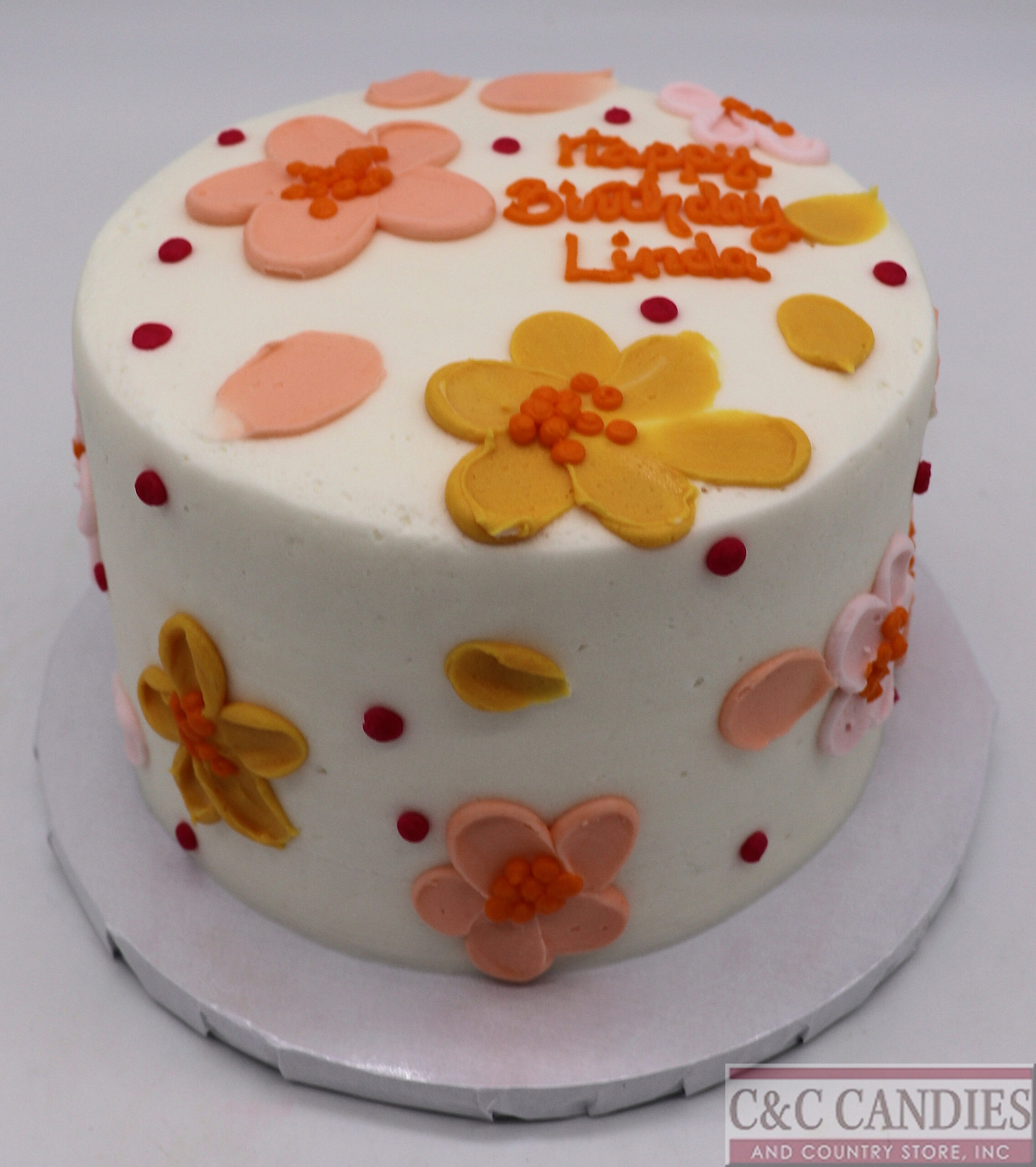 Sunshine Blossoms Round Cake