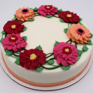 Dahlia Dreams Round Cake